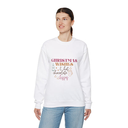 Christmas Wishes and Hot Chocolate Kisses Unisex Sweatshirt