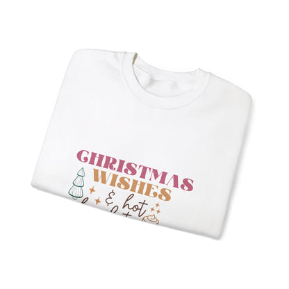 Christmas Wishes and Hot Chocolate Kisses Unisex Sweatshirt