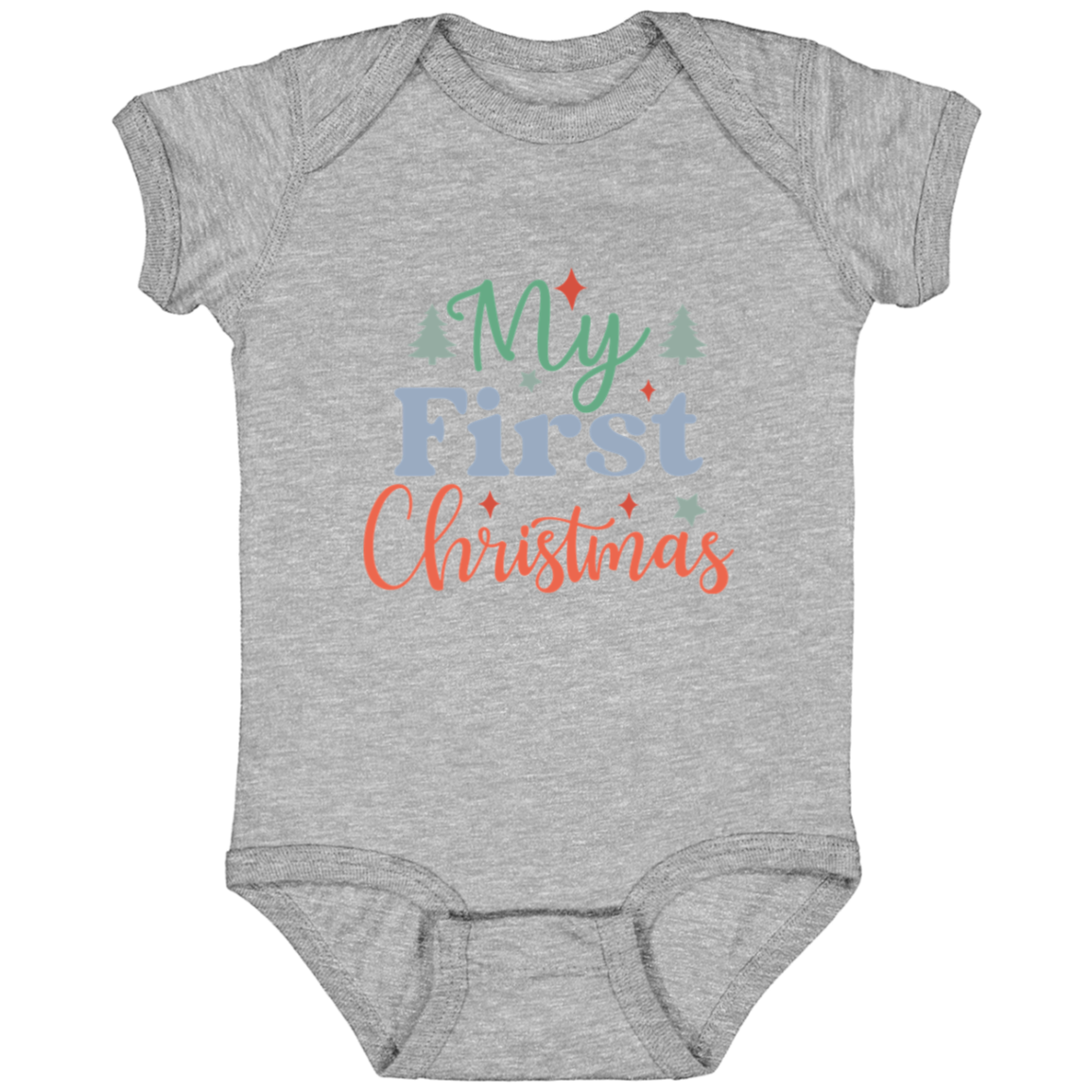 My First Christmas Family set onesie Infant Fine Jersey Bodysuit