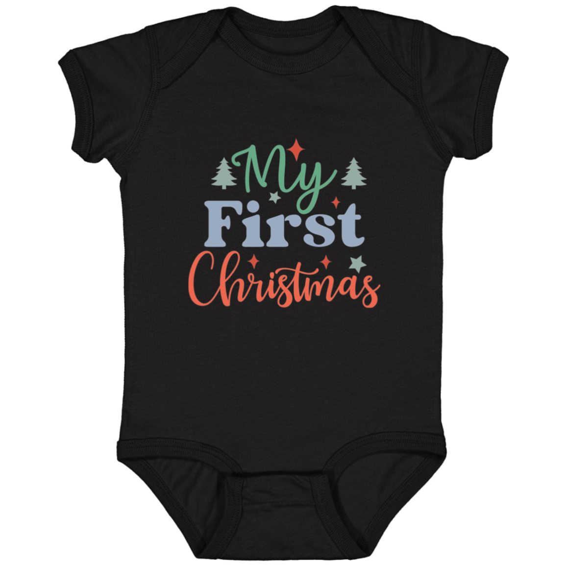 My First Christmas Family set onesie Infant Fine Jersey Bodysuit