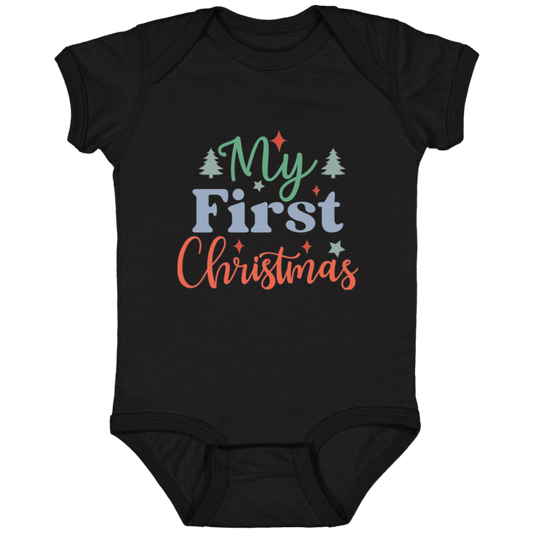 My First Christmas Family set onesie Infant Fine Jersey Bodysuit