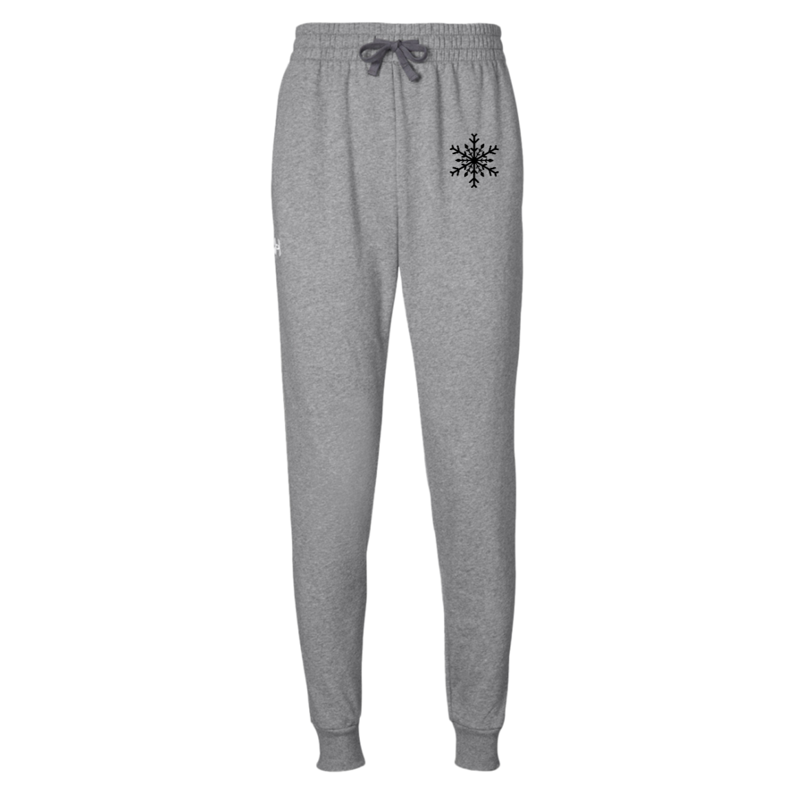 Under Armour Mens Rival Fleece Sweatpant with snowflake print