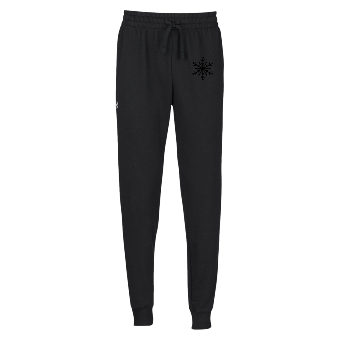 Under Armour Mens Rival Fleece Sweatpant with snowflake print