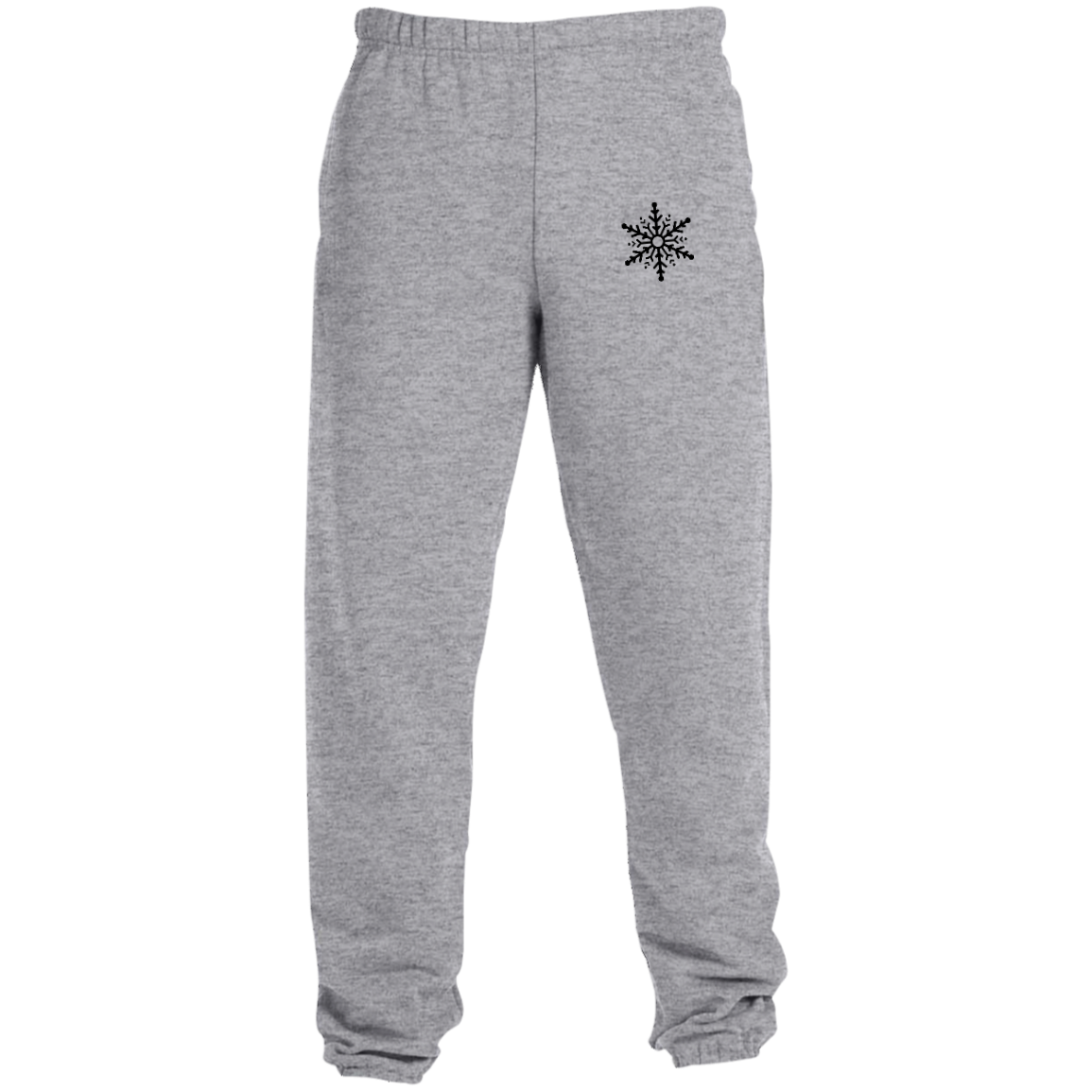 Sweatpants with Pockets and a tiny snowflake on them