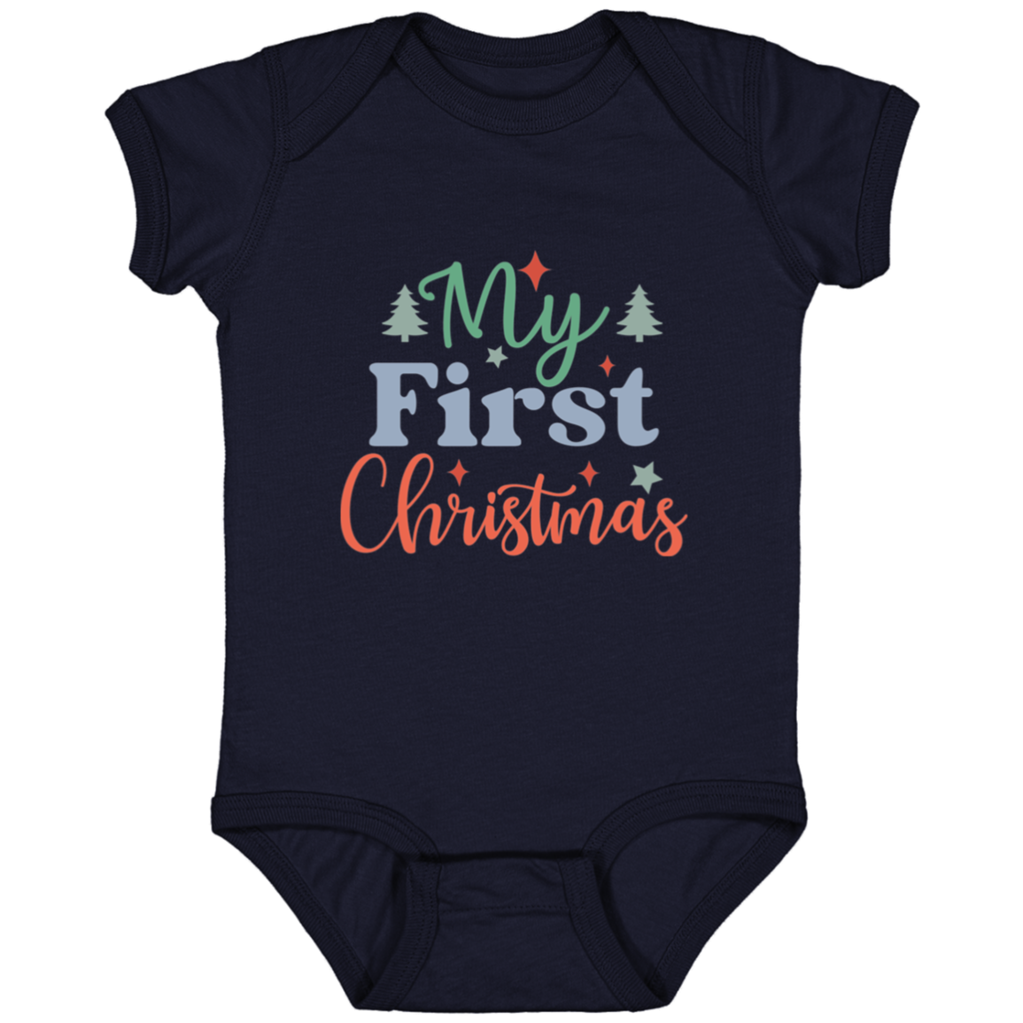 My First Christmas Family set onesie Infant Fine Jersey Bodysuit