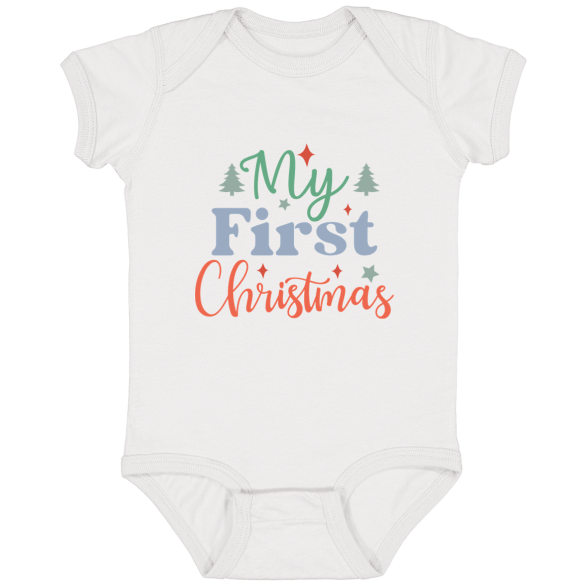 My First Christmas Family set onesie Infant Fine Jersey Bodysuit