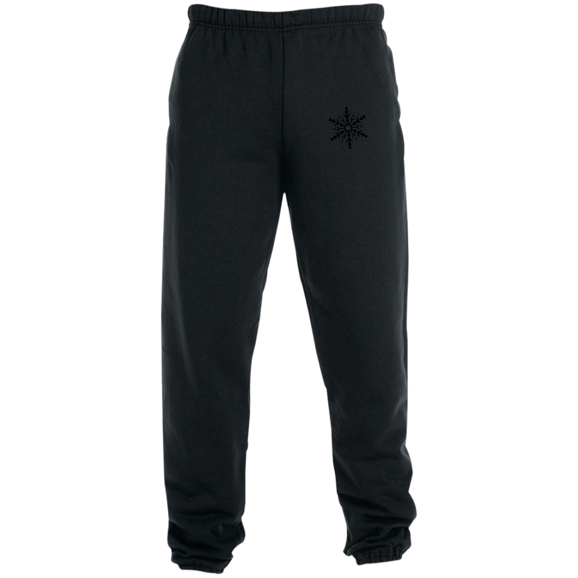 Sweatpants with Pockets and a tiny snowflake on them