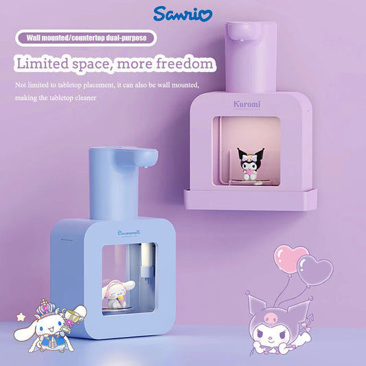 Cute Sanrio Automatic  Smart Hand Wash Contact Free Hand Soap Dispenser  Cinnamoroll Kuromi 400ml Cartoon