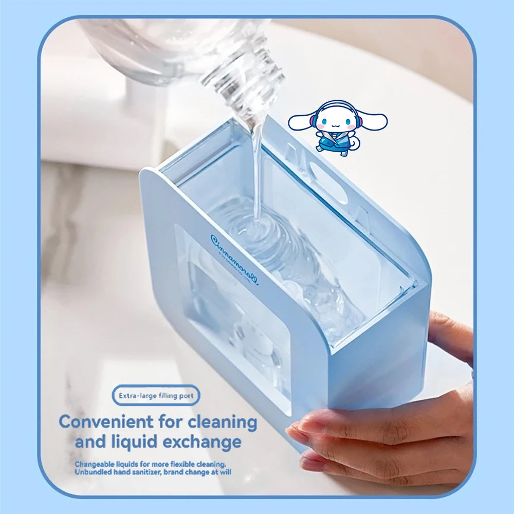 Cute Sanrio Automatic  Smart Hand Wash Contact Free Hand Soap Dispenser  Cinnamoroll Kuromi 400ml Cartoon