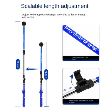 PGM Golf swing trainer Folding Correction Practitioner Adjustable Length Angle Beginner Available with Left Right Hands HGB023