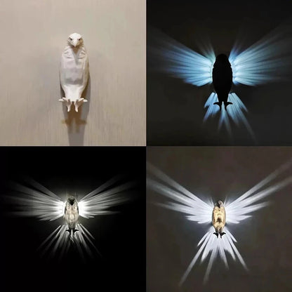 Bird Wall Lamp Owl Eagle Shape Projector Modern Creative Atmosphere Sconce Light 3D Print Body Animal Lighting Lustre