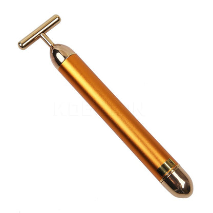 Golden Vibration Facial Massage Roller